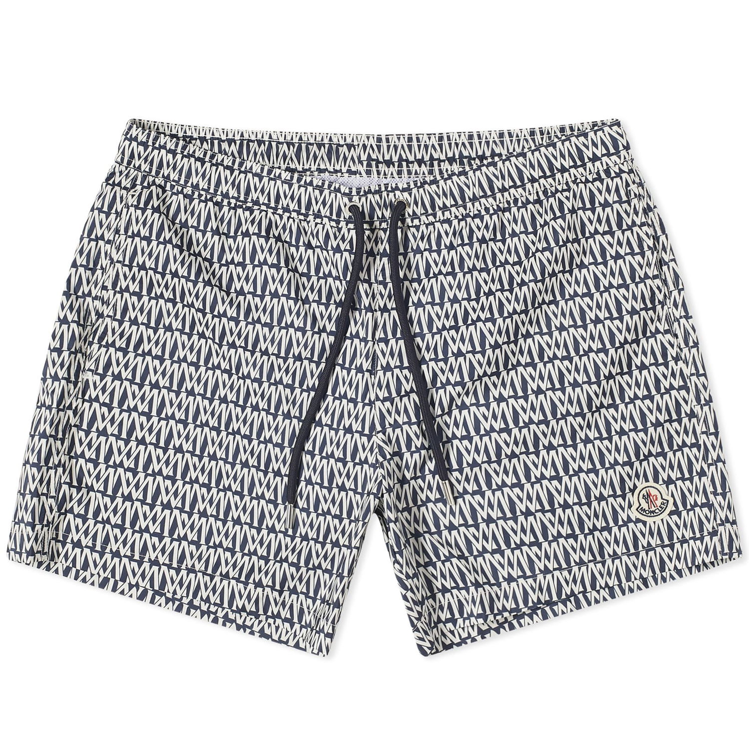 Бански Moncler Men's Monogram Swim Short Navy Тъмно синьо | 2C000-01-597DA-S70, 0