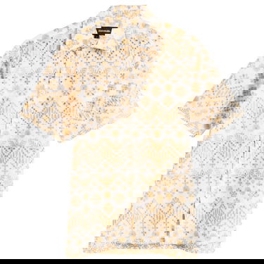 Риза Ahluwalia Kada Embroidered Short Sleeve Shirt Бяло | M-AHLU-TO029-SS26-FA290-WH, 1