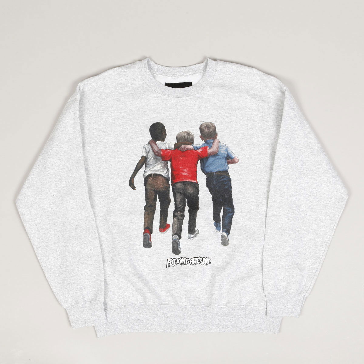 Суитчър Fucking Awesome Kids Alright Crewneck Sweatshirt Сиво | PN7710, 0