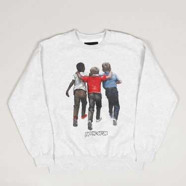 Суитчър Fucking Awesome Kids Alright Crewneck Sweatshirt Сиво | PN7710, 0