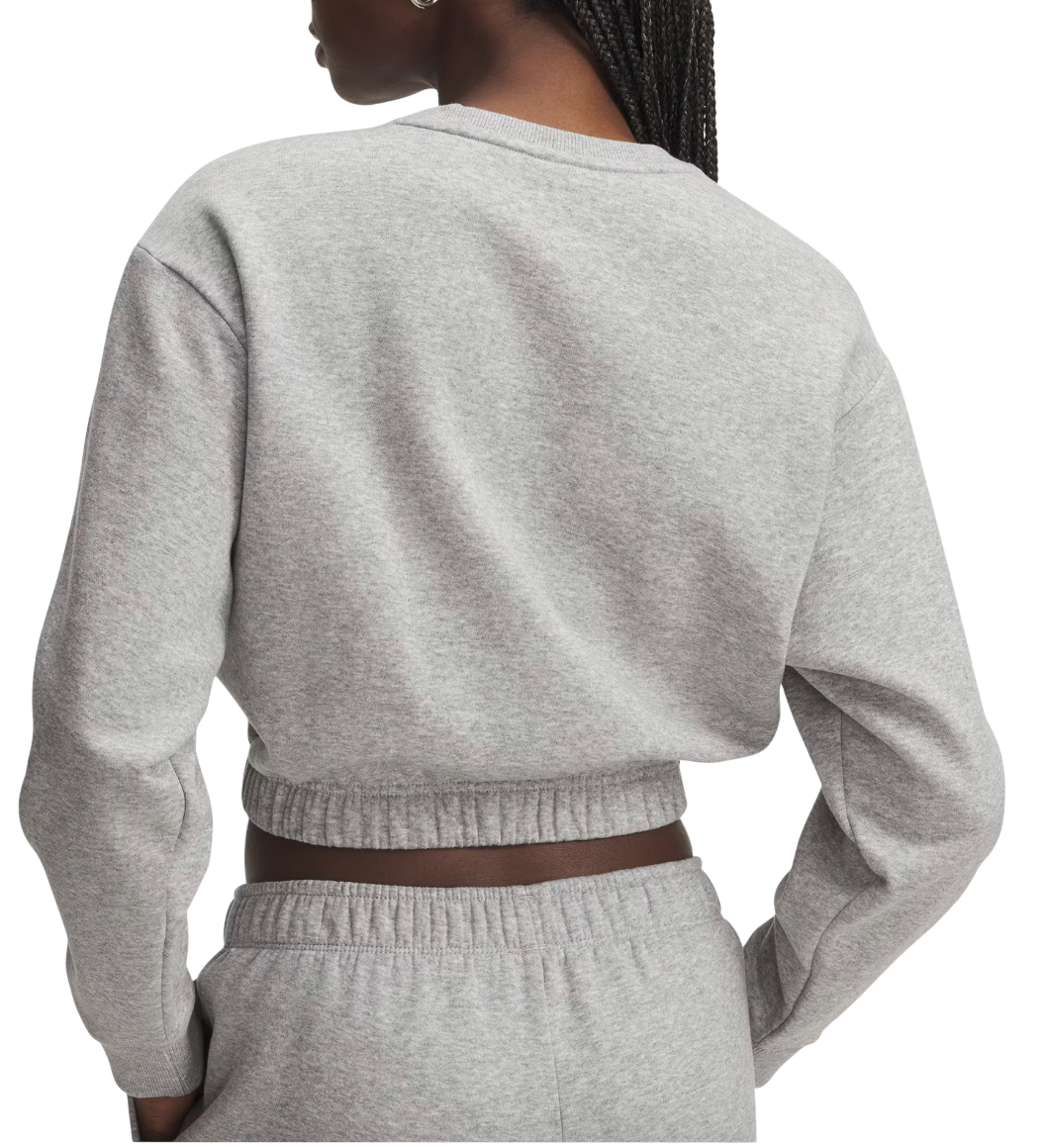 Суитчър Under Armour Cropped Rival Fleece Piped Crew Sweatshirt Сиво | 6007035-011, 1