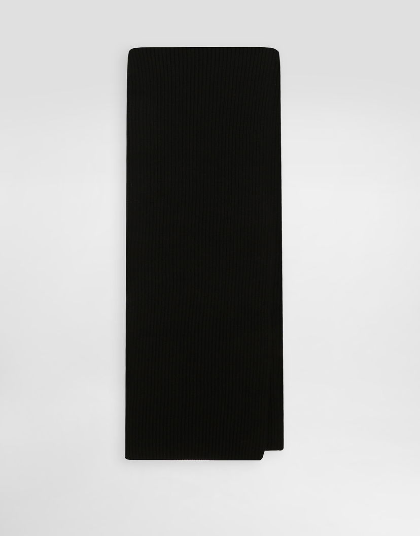 Шал Dolce & Gabbana Dolce & Gabbana Wool and Cashmere Knit Scarf Черно | FXR19TJGME5N0000