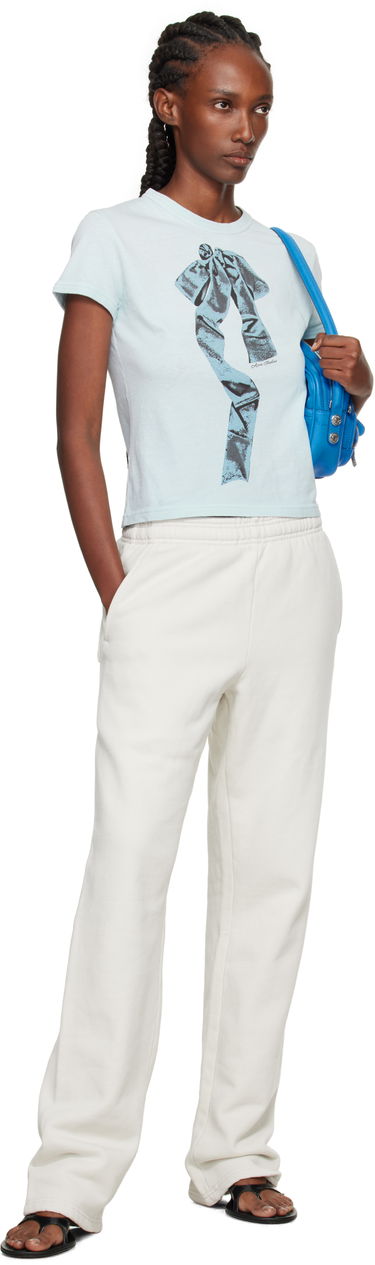 Тениска Acne Studios Acne Studios Print Bow T-Shirt Синьо | AL0497-, 3