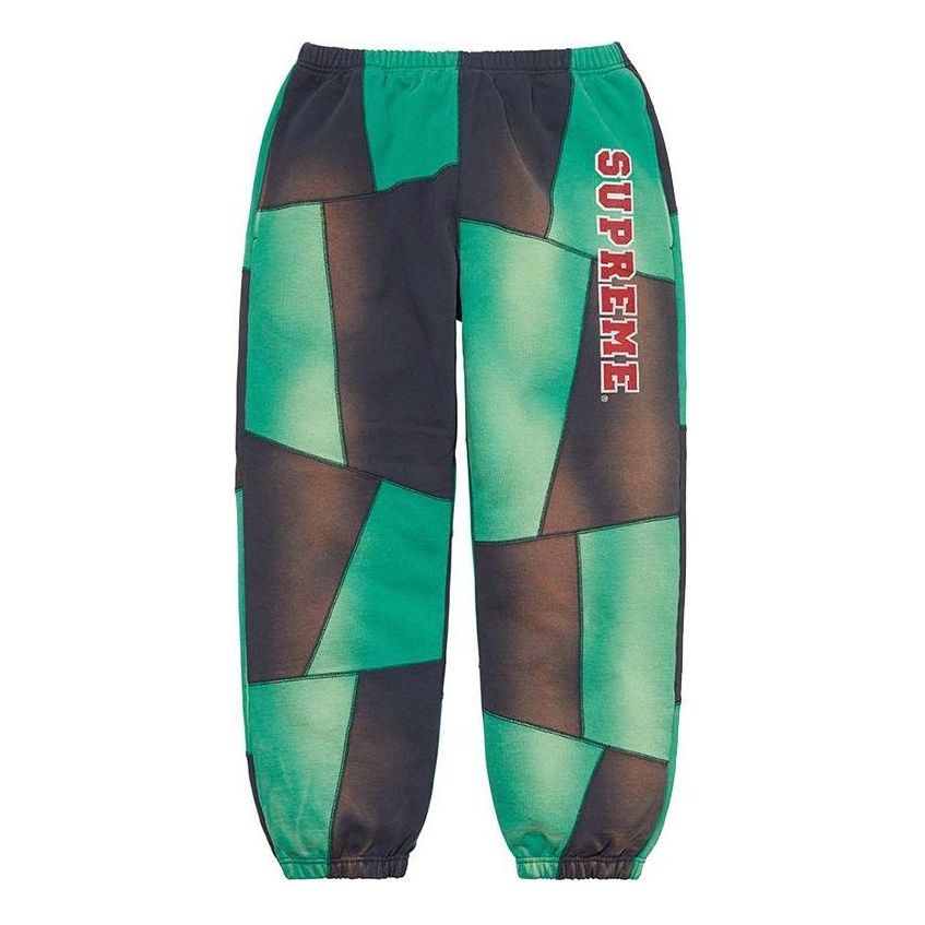 Спортни панталони Supreme Patchwork Sweatpants Зелено | SUP-FW20-141, 0