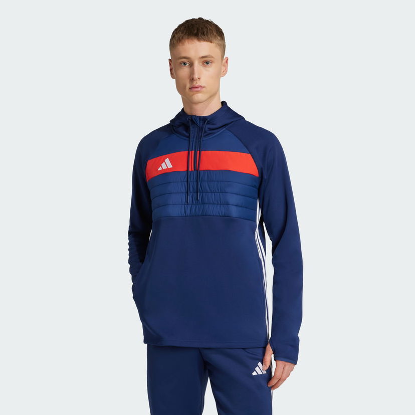 Суитчър adidas Performance Tiro 25 Essentials Winterized Training Top Синьо | JN9467