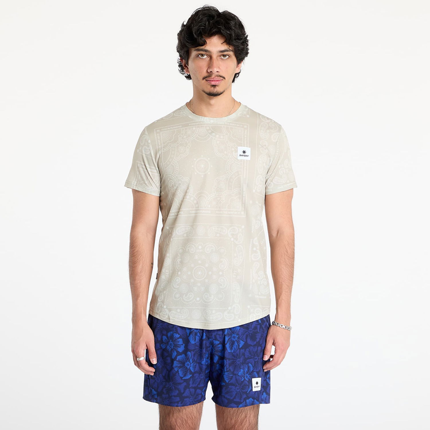 Тениска Saysky Paisley Combat T-shirt Beige Paisley AOP Бежово | MMRSS03C1021, 0