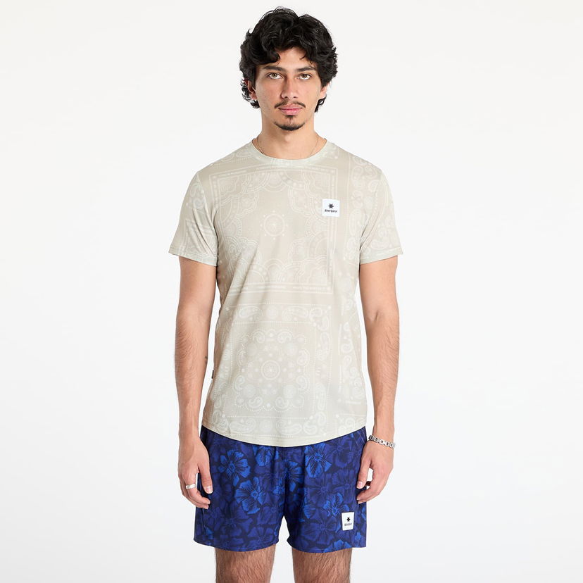 Тениска Saysky Paisley Combat T-shirt Beige Paisley AOP Бежово | MMRSS03C1021