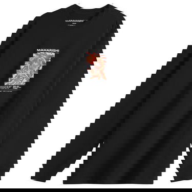 Тениска Maharishi Tiger Dragon Miltype Graphic Long Sleeve T-Shirt, Size Large Черно | 1490-BLK, 1