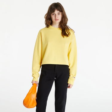 Суитчър Tommy Hilfiger Crop Tommy Signature Crew Жълто | DW0DW12041 ZGF, 2