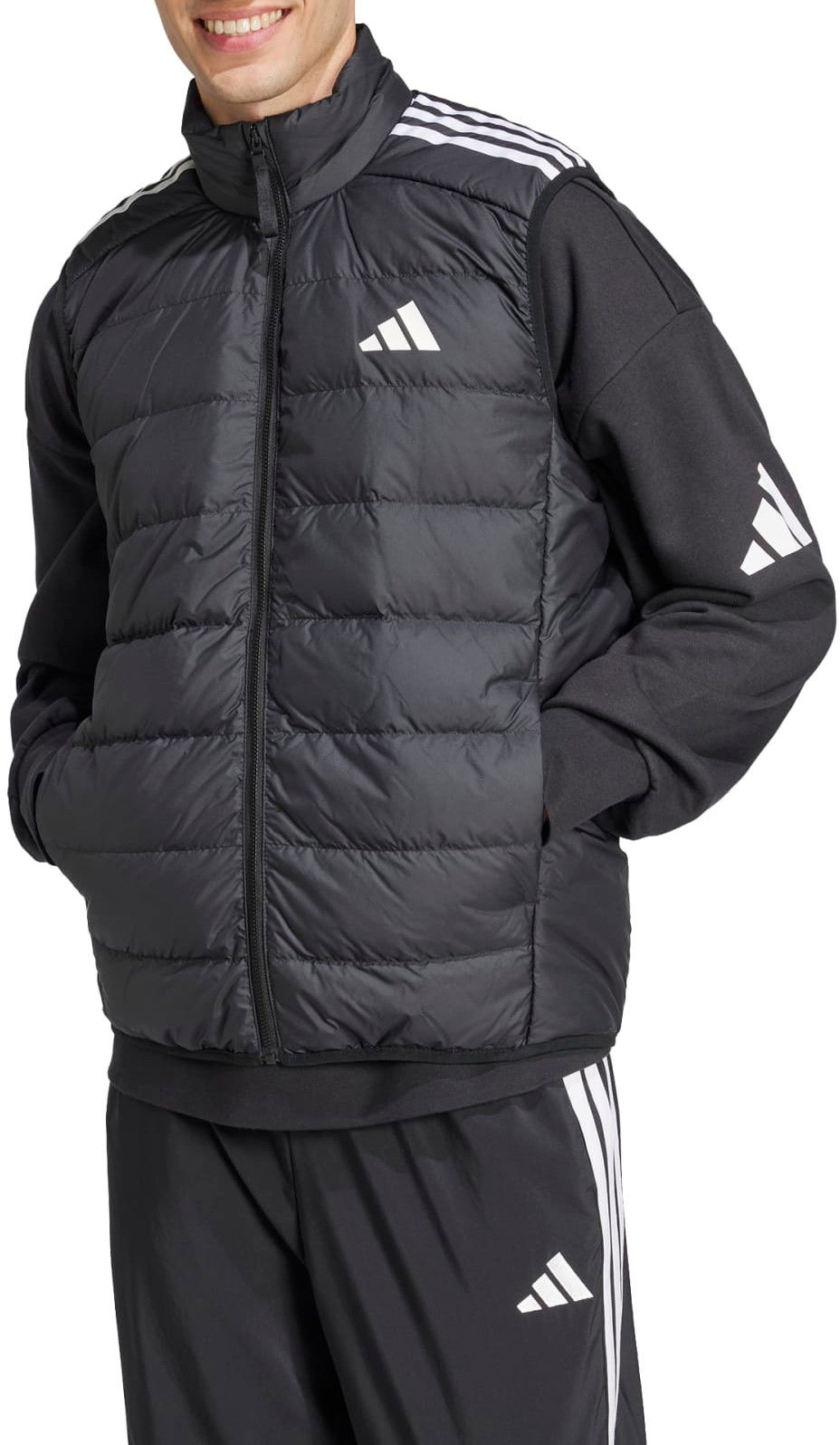 Жилетка adidas Originals Essentials 3-Stripes Light Down Vest Черно | jj1203, 1