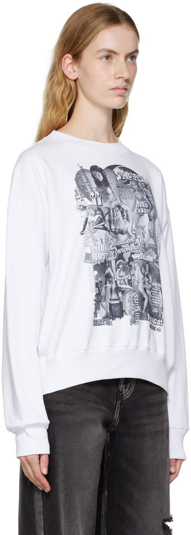 Суитчър We11done Movie Collage Graphic Sweatshirt Бяло | WD-TS3-22-743-U-WH, 1