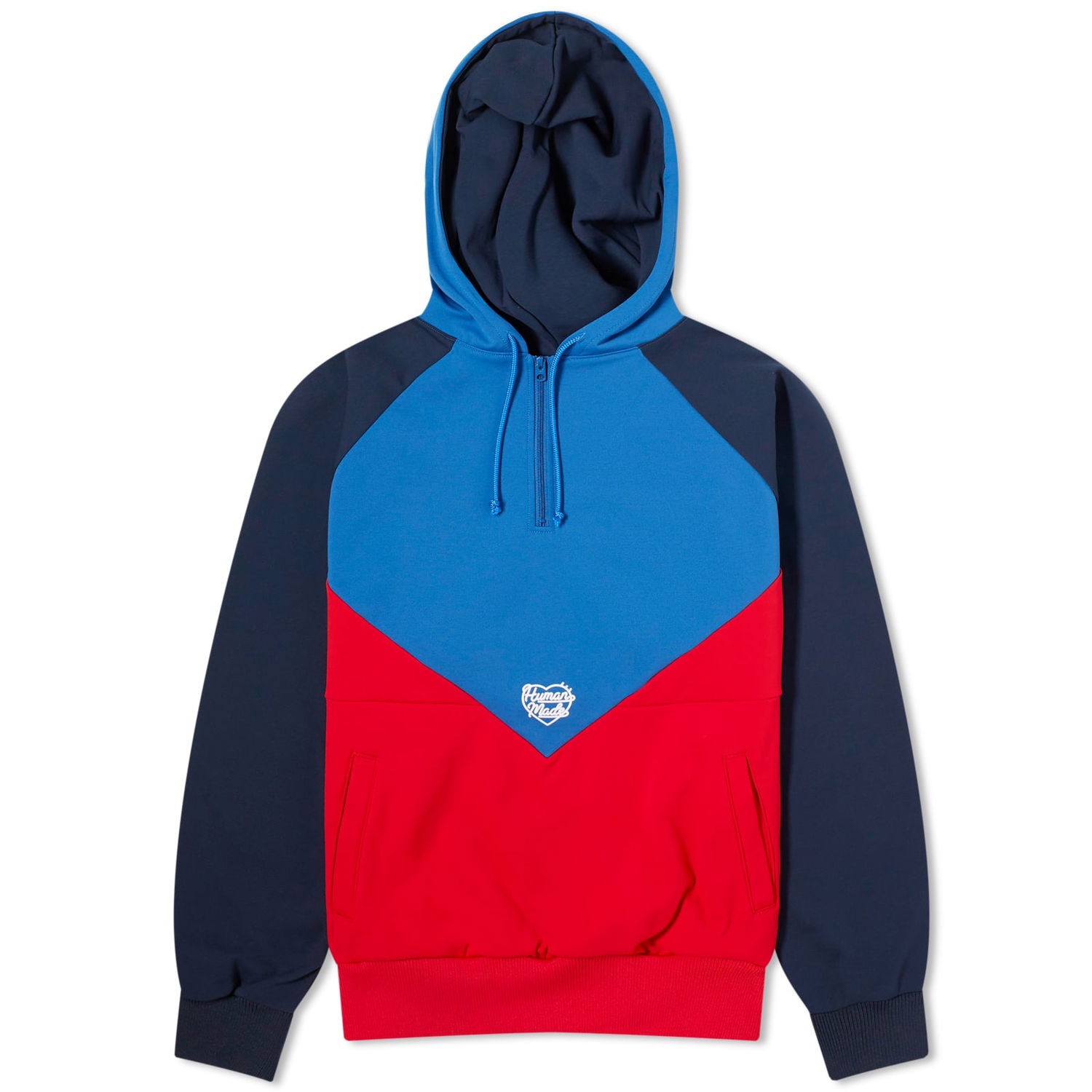 Суитчър Human Made Human Made Half Zip Hoodie Червено | HM27CS029-BL, 0