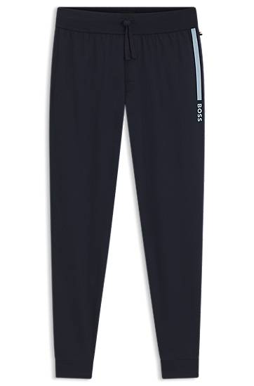 Спортни панталони BOSS BOSS Cotton-Terry Tracksuit Bottoms Тъмно синьо | 50545565