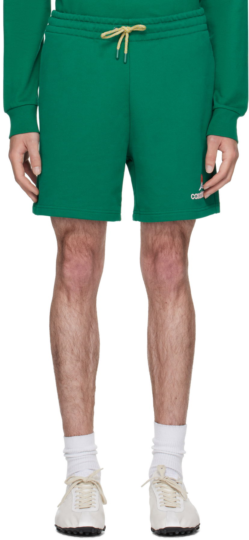 Къси панталони Casablanca Casablanca Montagne Sweat Shorts Зелено | MPF25-JTR-003-02