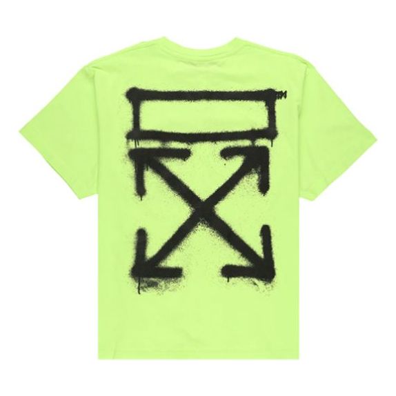 Тениска Off-White Virgil Abloh Spray Painting Oversize T-Shirt Зелено | OMAA038R201850156210, 0