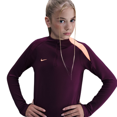 Суитчър Nike Strike Drill Long-Sleeve 1/4-Zip Top Бургунди | fn8413-610, 2