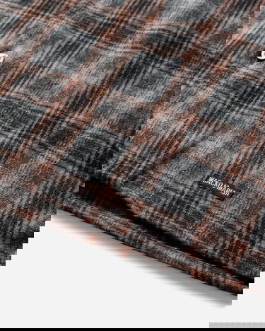 Риза WACKO MARIA Ombre Check Open Collar Shirt Многоцветен | 25FW-WMS-PE02 GRAY-ORANGE, 4