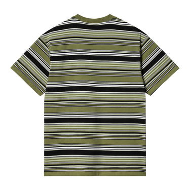 Тениска Carhartt WIP S/S Lafferty T-Shirt "Lafferty Stripe/Kiwi" Зелено | I031603_1IN_XX, 2