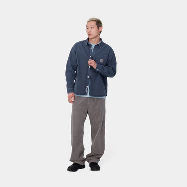 Риза Carhartt WIP Stone Dyed Shirt Jacket Синьо | I033750_8, 1