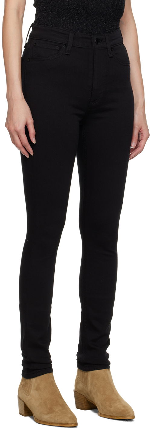 Дънки rag & bone Nina Slim-Fit Jeans Черно | WDD21S2664N5BL, 1