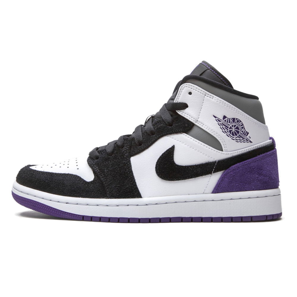 Кецове и обувки Jordan Air Jordan 1 Mid SE "Varsity Purple" Черно | 852542-105, 0