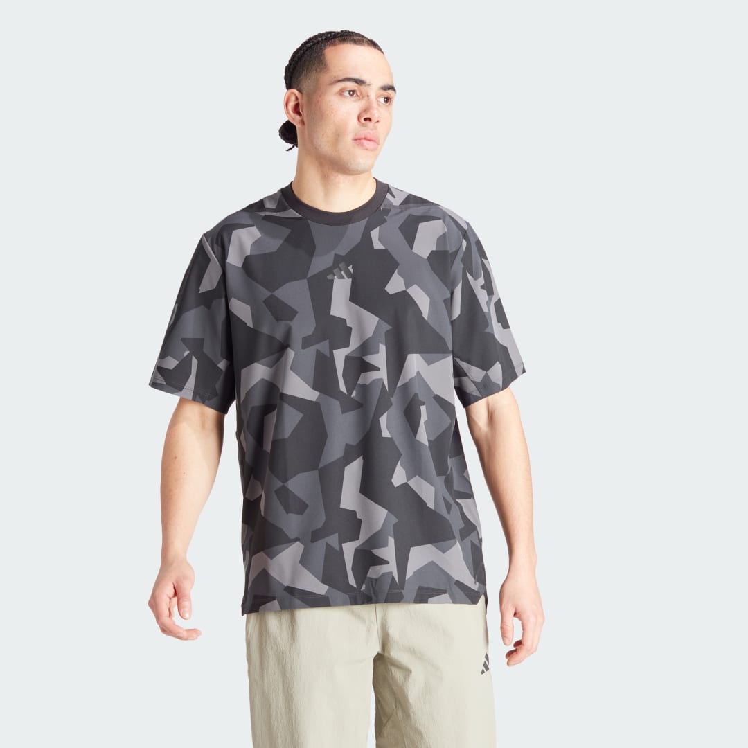 Тениска adidas Performance Workout Pump Cover-Up Tee Сиво | IP9195, 0