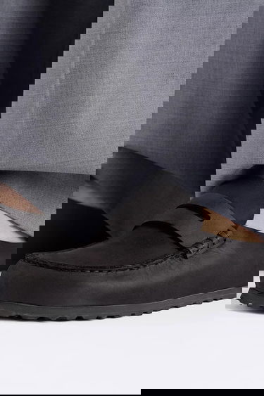 Кецове и обувки Birkenstock Birkenstock Naples Wrapped Leather Penny Loafers Черно | 1029711, 7