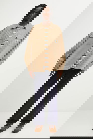 Риза Carhartt WIP Craft Long Sleeve Regular Fit Work Shirt Бежово | I033814.8YXX, 4