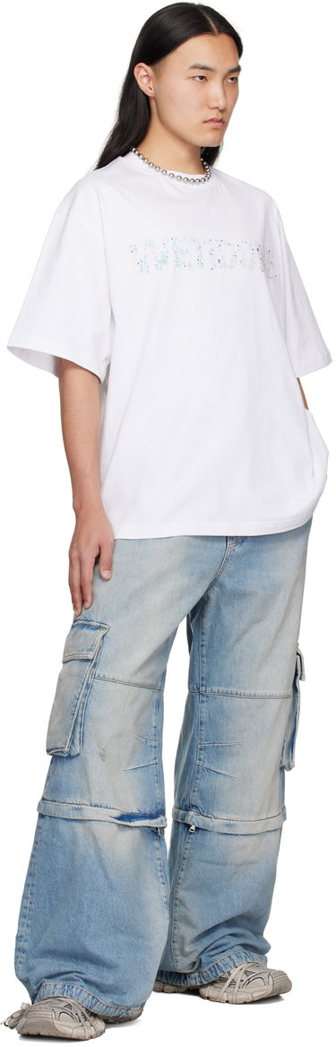Тениска We11done We11done Sparkle Logo T-Shirt Бяло | WD-TT0-25-741-U-WH, 3