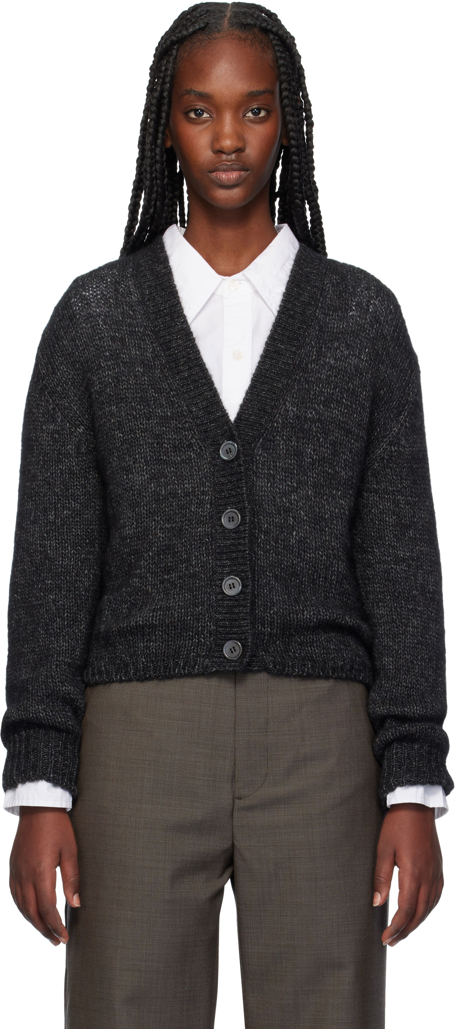 Пуловер OUR LEGACY Academy Knit Cardigan Черно | W4243AP, 0