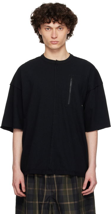 Тениска UNDERCOVER UNDERCOVER T-Shirt with Zipper Pocket Черно | UC1E4818, 0
