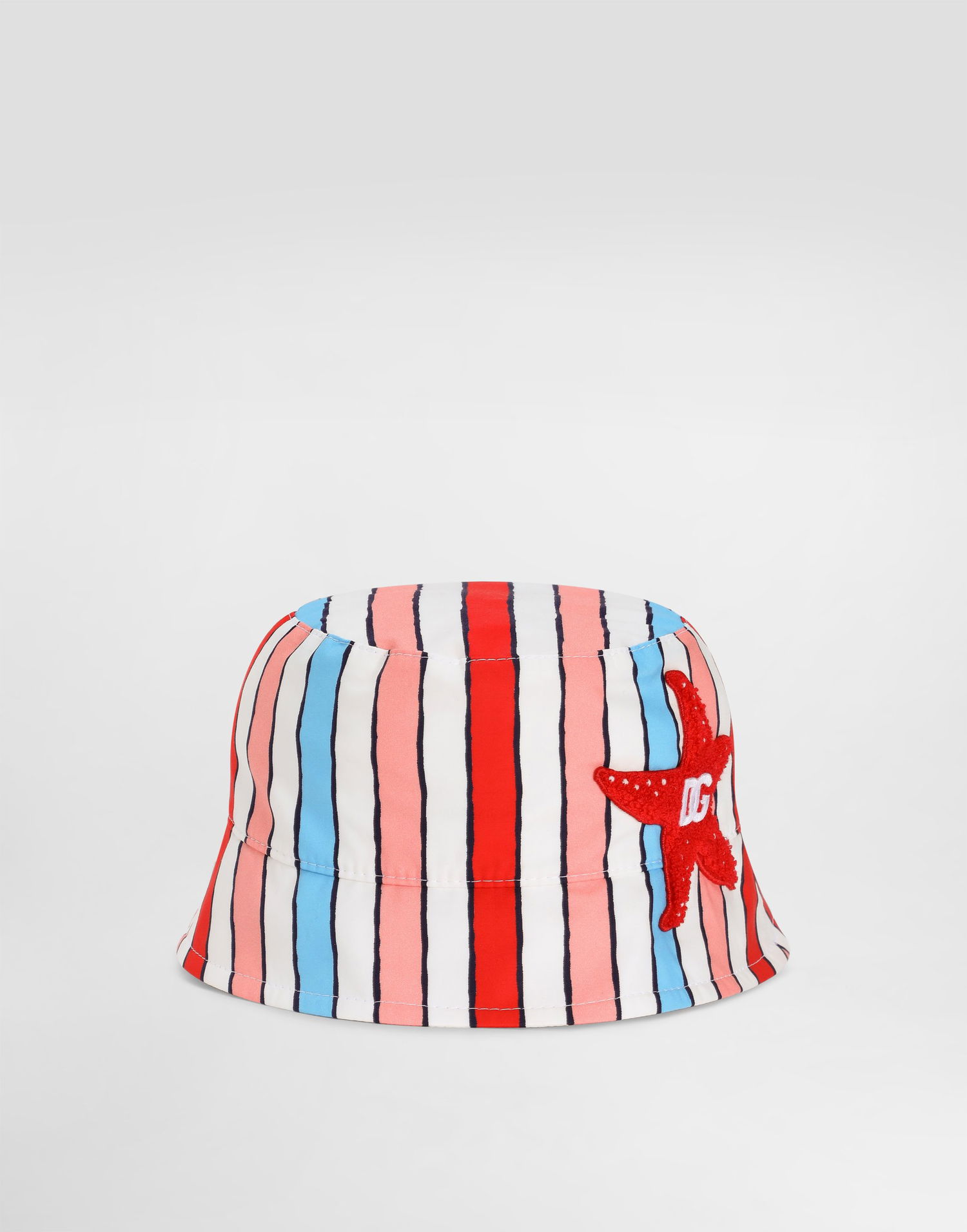 Шапка Dolce & Gabbana Striped Poplin Bucket Hat with Starfish Applique Многоцветен | LB5H07HS5UNHA5YQ, 0