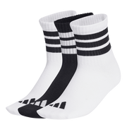 Ribbed Striped Crew Socks 3-Pack