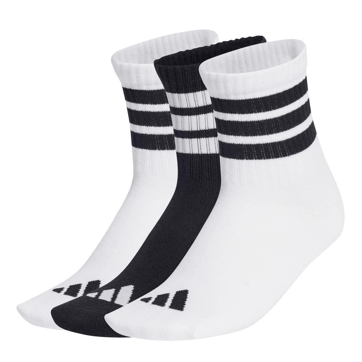 Чорапи adidas Originals Ribbed Striped Crew Socks 3-Pack Многоцветен | JD1349, 0