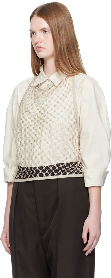Потник LEMAIRE LEMAIRE Fishnet Halter Top Бежово | TO1473 LF1509, 3