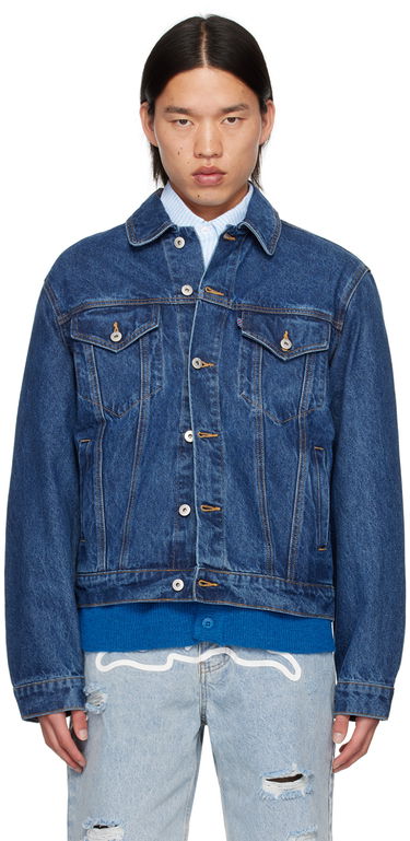 Яке BBC IceCream ICECREAM Running Dog Denim Jacket Синьо | ICD006, 0