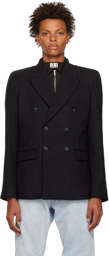 Жилетка VETEMENTS Double-Breasted Blazer Черно | VL14JA640B, 0