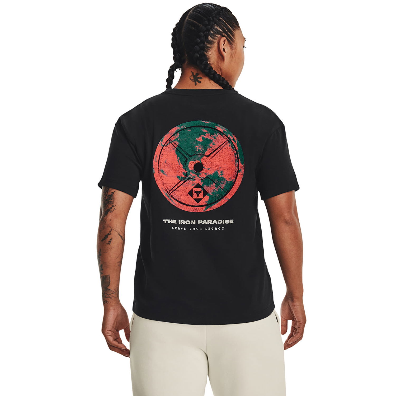 Тениска Under Armour Project Rock Globe Ss Black Черно | 1376917-001, 1