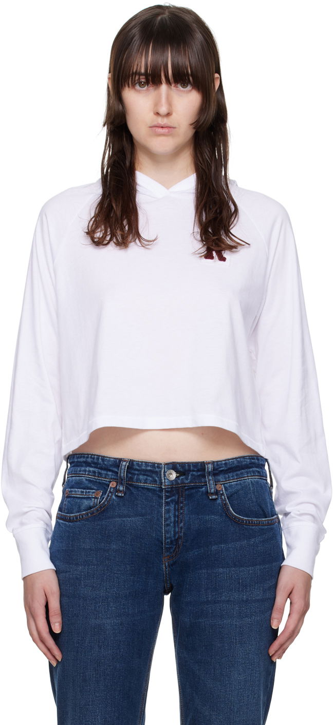 Суитчър rag & bone Rag & Bone Cropped Hoodie Бяло | WCC22FT011YT11, 0