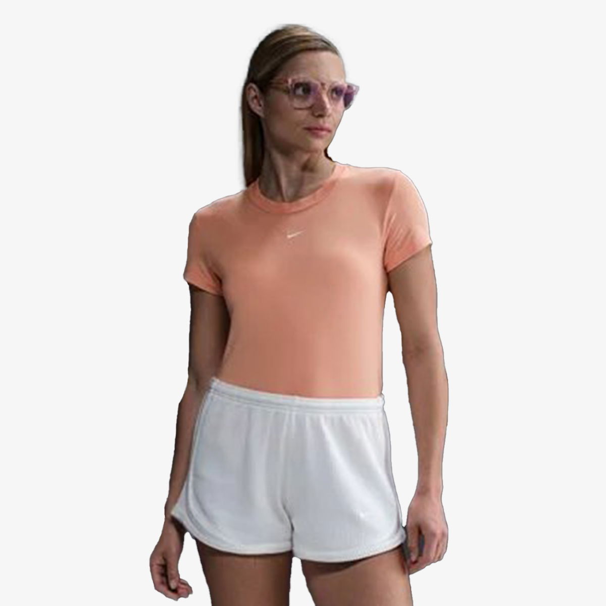 Съкратен топ Nike Knit Crop Top Оранжево
 | FV5508-844, 0