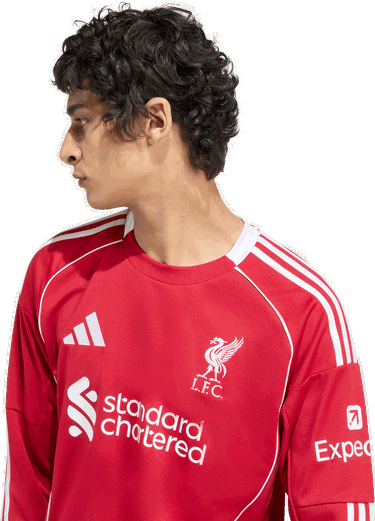 Фланелка adidas Performance Liverpool FC 25/26 Home Jersey Long Sleeve Червено | JV6456, 2