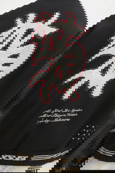 Яке бомбър Ksubi KSUBI Playoff Varsity Bomber Jacket Черно | MSP25JK003, 5