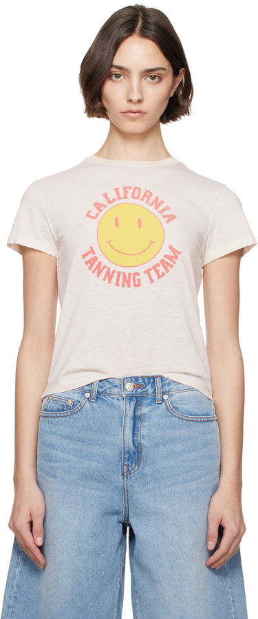 Тениска RE/DONE Re/Done Classic 'Tanning' T-shirt Бежово | 792-02WCGT321, 0