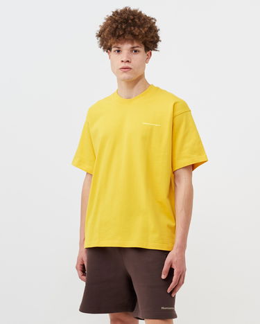 Тениска adidas Originals x Pharrell Williams Basics Tee Жълто | 4065432184977, 1