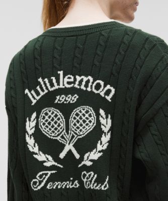 Пуловер lululemon Cable-Knit Tennis Cardigan Зелено | prod20001107, 9
