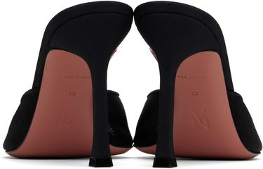 Аксесоари Amina Muaddi Amina Muaddi Alexa Mesh Slipper 95 Heeled Sandals Черно | ALEXA MESH SLIPPER, 1