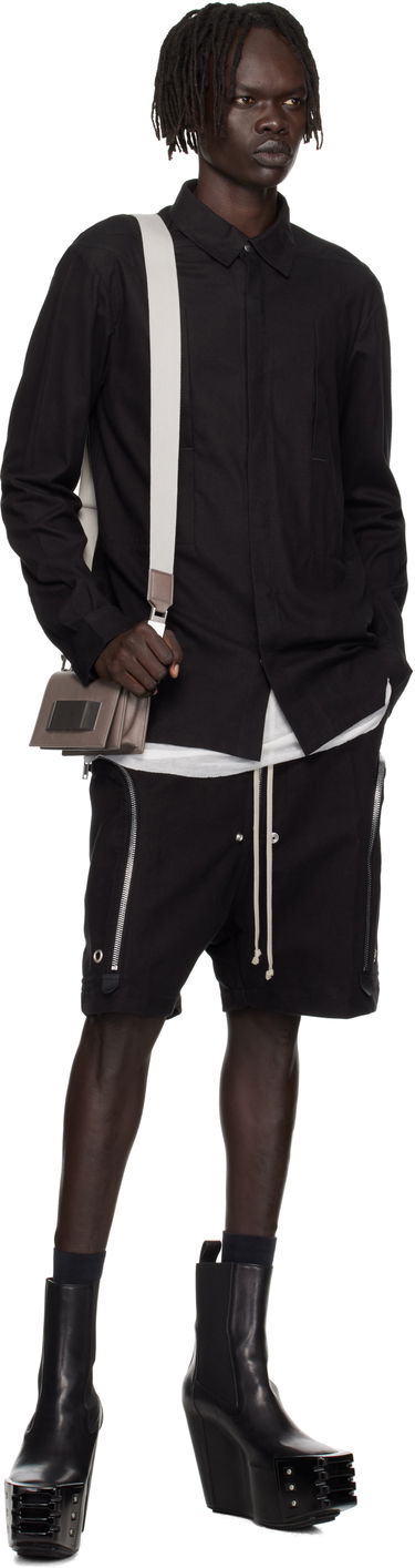 Риза Rick Owens Rick Owens Concordians Fogpocket Shirt Черно | RU02E1237 FLW, 3