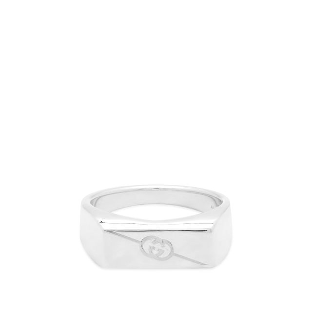 Tag Interlocking G Ring "Sterling Silver"