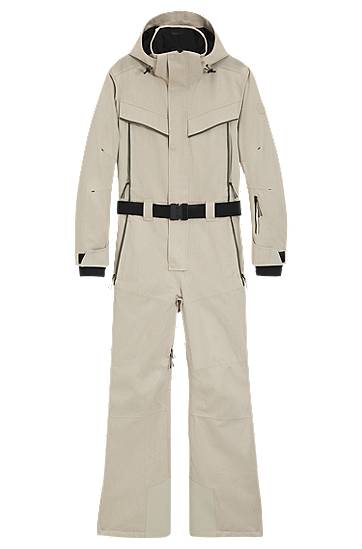 Комбинезон BOSS Ski suit in water-repellent herringbone fabric Бежово | 50544363