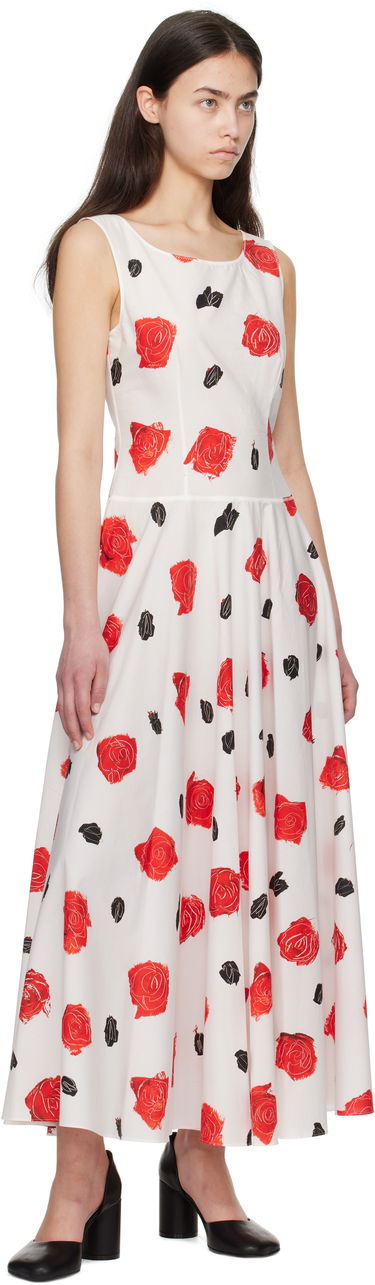Pокля Marni Marni Iris Cotton Poplin Maxi Dress Бяло | ABMA1446A0 UTC501, 3